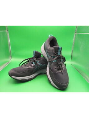 ASICS GEL-Venture 8 Women's Cushioned Breathable Athletic Shoes Black Teal Gray